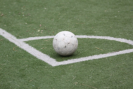 soccer ball on grass thumbnail