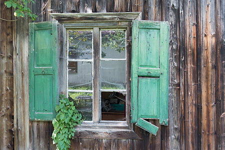 brown wooden framed glass window thumbnail