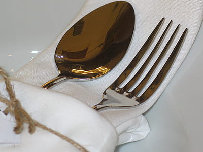 silver-colored spoon and fork thumbnail