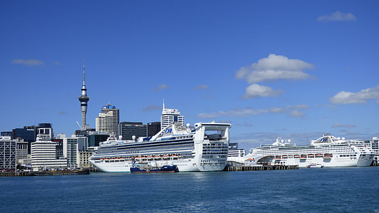 cruiser ship on body of water thumbnail