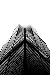 bottom view of black and gray building thumbnail