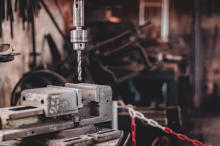 shallow focus photography of power drill thumbnail