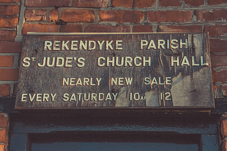 Rekendyke Parish St' Jude's Church Hall signage thumbnail