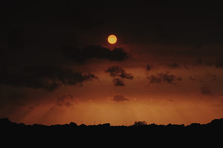 low angle photo of moon thumbnail
