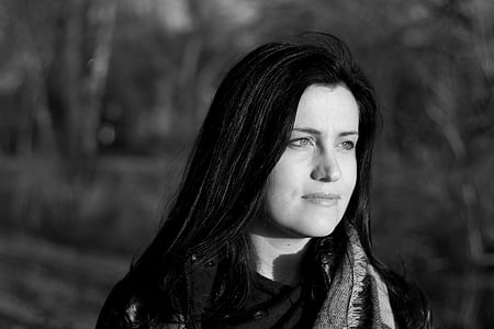 grayscale of smiling woman thumbnail