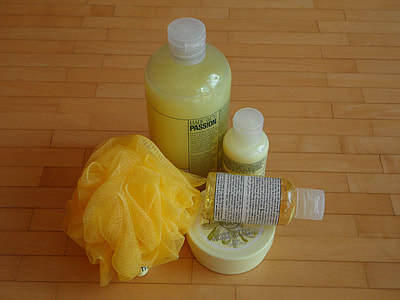 bathroom plastic container on floor thumbnail