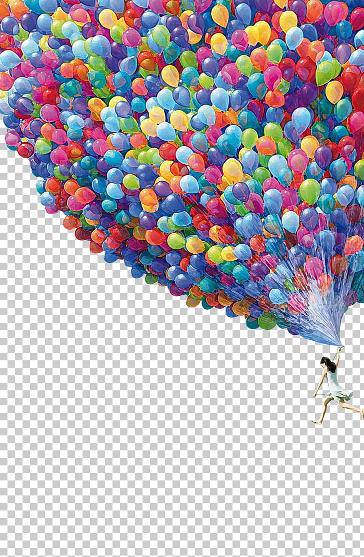 Display resolution Advertising , Students inspirational floating balloons, woman holding balloons PNG clipart