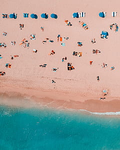 top view of the people at the beach thumbnail