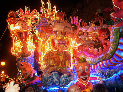 Spectacular floats during the carnival season in Acireale, Italy thumbnail