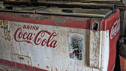 white and red Coca-Cola freezer thumbnail