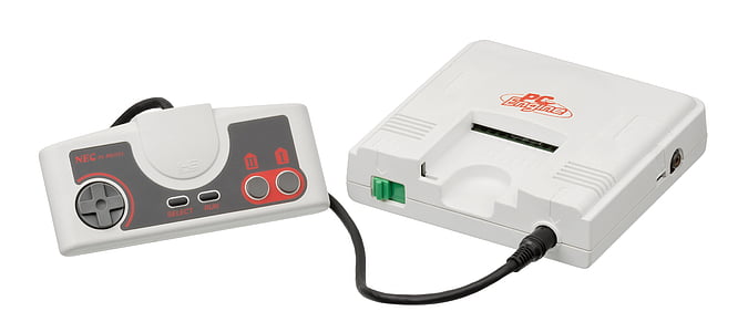 white and gray game console thumbnail