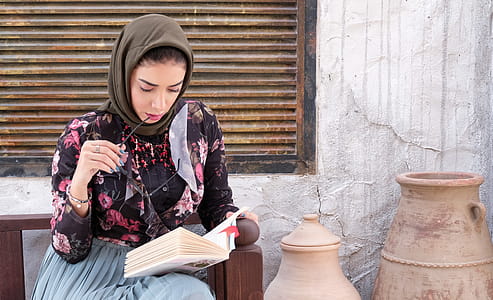 person, woman, girl, book thumbnail