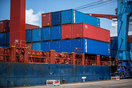 blue cargo ship thumbnail