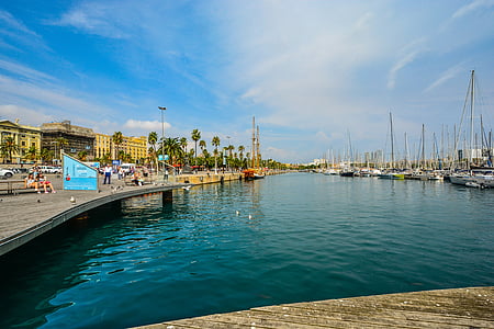 dock boats at harbor during daytime thumbnail