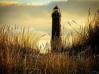 silhouette photo of lighthouse thumbnail