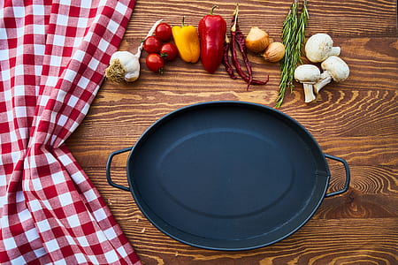 oval black metal tray thumbnail