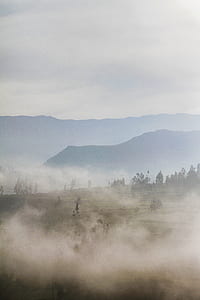 mountain covered by clouds thumbnail