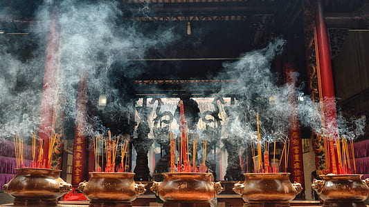 landscape photo of incense on pots thumbnail