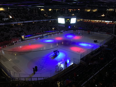 high-angle view of ice hockey stadium thumbnail