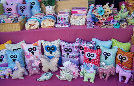 photo of assorted color owl plush toy collection thumbnail