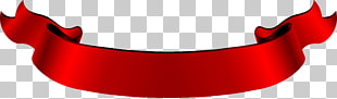 Red ribbon Web banner, A vintage red folding ribbon, red ribbon PNG clipart