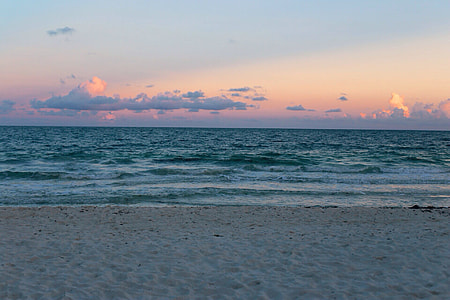 panorama photography of sea during golden hours thumbnail
