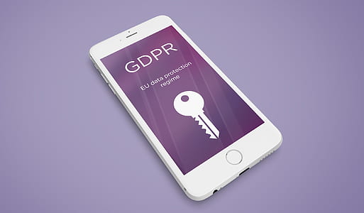 gold iPhone 6 displaying GDPR screen thumbnail