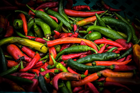 pile of red and green chili peppers thumbnail