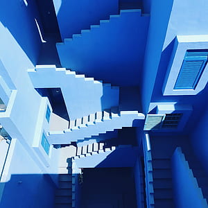 blue stair 3D illustration thumbnail