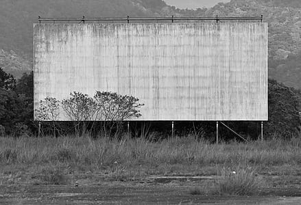 grayscale photography of billboard thumbnail