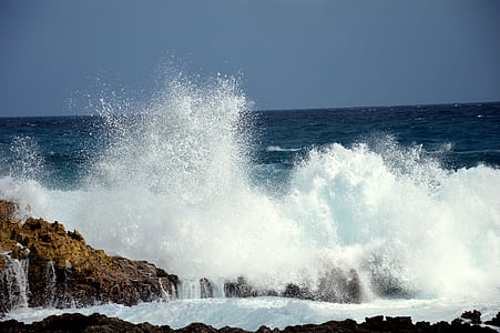 sea crashing on rocks thumbnail