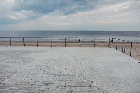 Empty beach terrace thumbnail