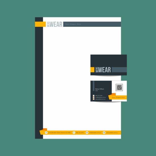 Professional Business Card and letterhead Design layout fully editable vector graphics eps file
