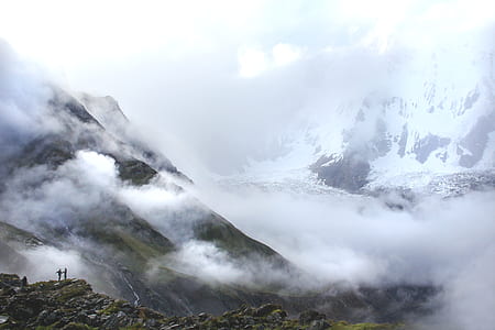 mountain covered with clouds thumbnail