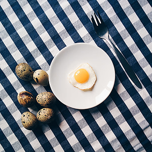 Funny quail egg breakfast thumbnail