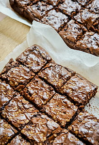 baked and sliced chocolate brownies thumbnail