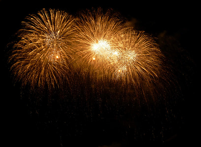 fireworks exploding at sky thumbnail