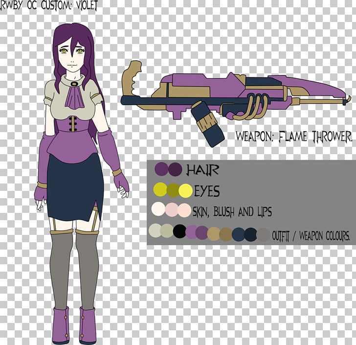 Concept Art Weapon Character Purple Yellow Poster Design Png