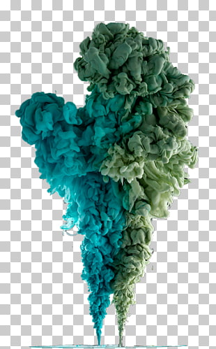 Colored smoke Green, Green smoke, green and teal smoke PNG clipart