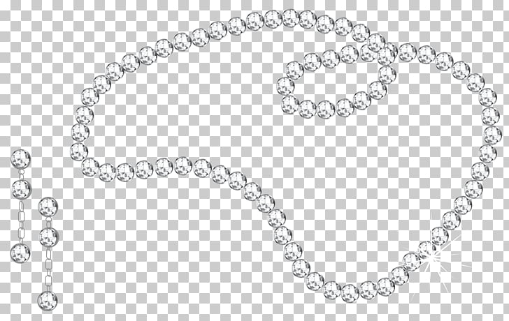 Earring Necklace Diamond Jewellery , Diamond Necklace and Earrings , beaded silver-colored necklace and drop earrings PNG clipart