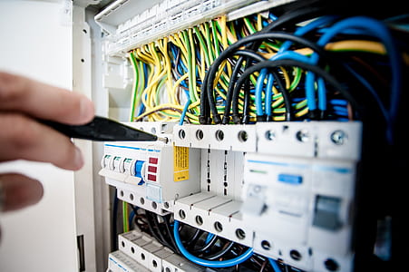 person checking white switch hub thumbnail