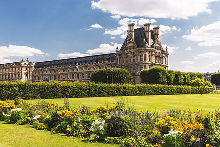 Wide angle shot of the famous Louvre Museum in Paris, France. Image captured with a Canon 6D thumbnail