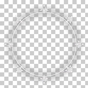 Magic circle, Luminous magic circle, round white logo PNG clipart