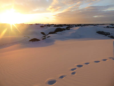 footprints on snow thumbnail