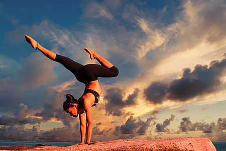 Woman doing yoga thumbnail