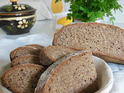 baked breads on plate thumbnail