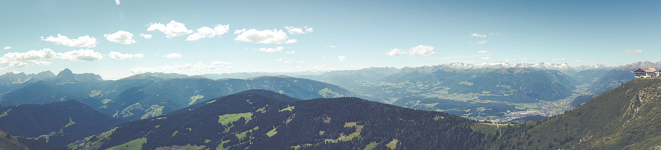 mountain under blue sky thumbnail