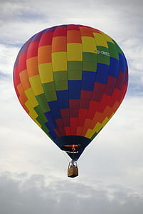 Multi Colored Hot Air Balloon's Grown Shot during Daytime thumbnail