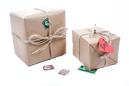 two brown gift boxes thumbnail