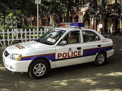 A Police Patrol Car in Chennai, India thumbnail